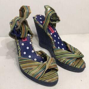 BETSEYVILLE ESPADRILLE SANDALS SIZE 6‎